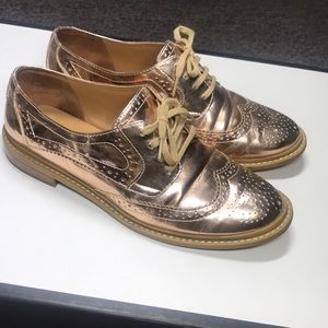 14th & Union Rose Gold Oxfords